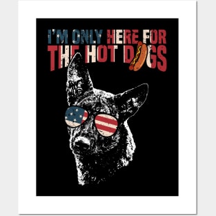 Dutch Shepherd Shirt Funny 4th of July Pup Tee Posters and Art